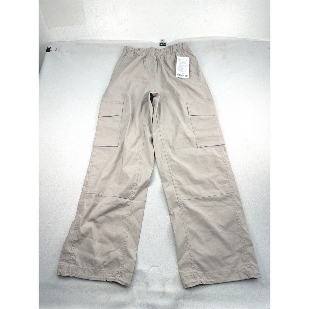 Lululemon LuluLinen MR Cargo Pant Downtown Tan LW5IJJS Size S NEW